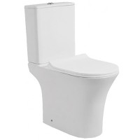 Унитаз-компакт напольный с бачком Cerutti SPA BERNINA безободковый, с микролифтом