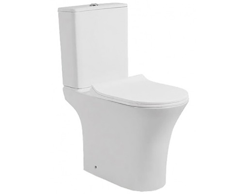 Унитаз-компакт напольный с бачком Cerutti SPA BERNINA безободковый, с микролифтом