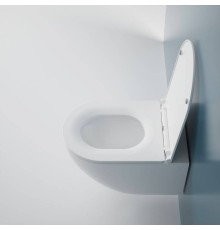 Подвесной унитаз Esbano Fortex-53T безободковый белый, смыв Торнадо