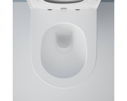 Подвесной унитаз Esbano Fortex-53T безободковый белый, смыв Торнадо