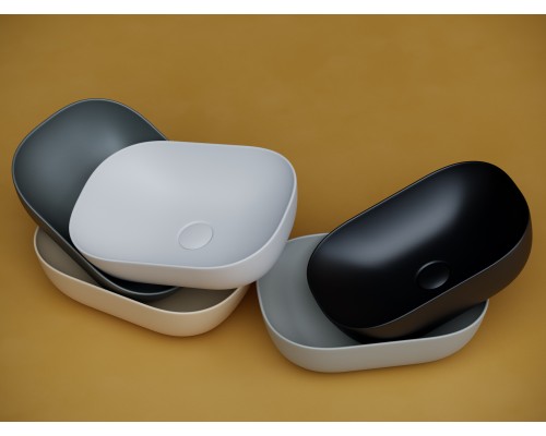 Умывальник чаша накладная Ceramica Nova прямоугольная Element 455x325x135мм