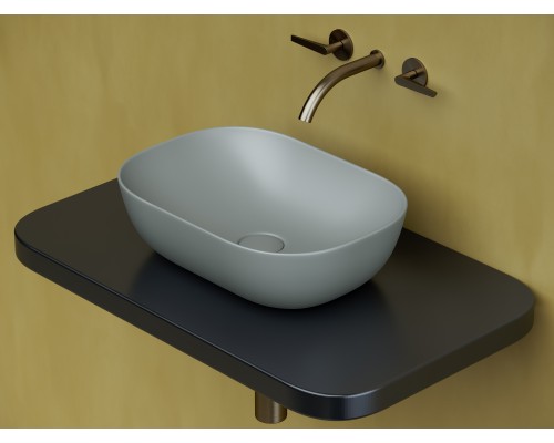 Умывальник чаша накладная Ceramica Nova прямоугольная Element 455x325x135мм