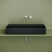 Раковина накладная Ceramicanova 801x361x130, черный матовый