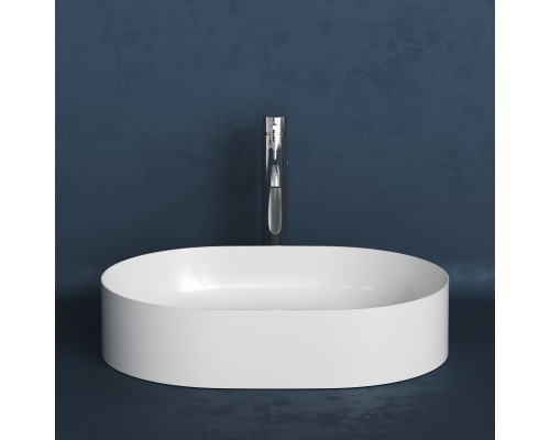 Раковина накладная Monblan AGATA 560 белая матовая Solid