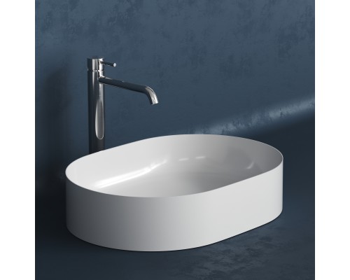 Раковина накладная Monblan AGATA 560 белая матовая Solid