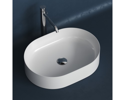 Раковина накладная Monblan AGATA 560 белая матовая Solid