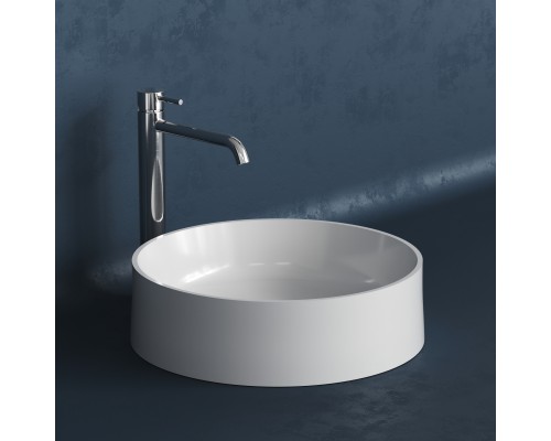 Накладная раковина-чаша из искусственного камня Monblan Ada 440x440 цвет белый матовый