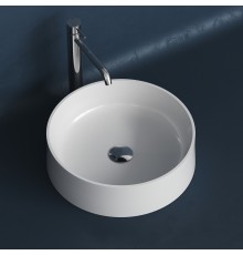 Накладная раковина-чаша из искусственного камня Monblan Ada 440x440 цвет белый