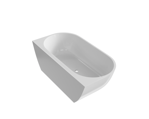 Ванна из искусственного камня MonBlan Via 169x87 белый матовый