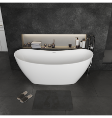 Ванна из искусственного камня MonBlan Boat 167x77x69 белый глянец