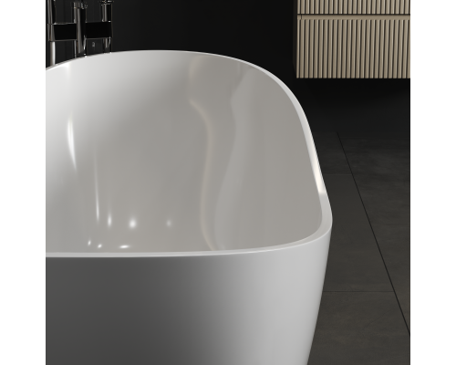 Ванна из искусственного камня MonBlan Boat 183x78x71 белый глянец