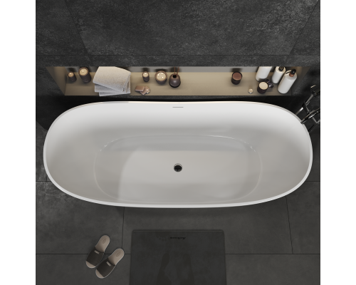 Ванна из искусственного камня MonBlan Boat 183x78x71 белый глянец