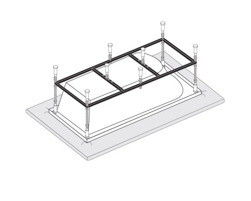 Каркас к прямоугольным ваннам VAGNERPLAST 190x90 VPK19090