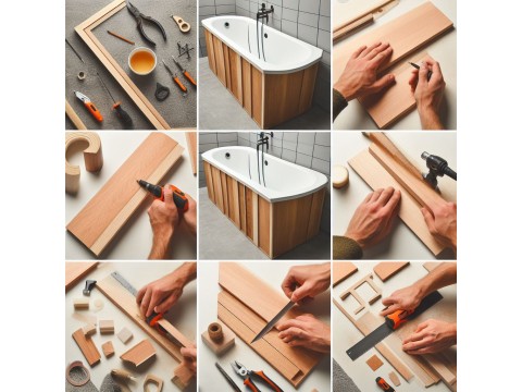 Как сделать экран под ванну своими руками