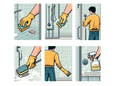 Как отмыть душевую кабину от известкового налета