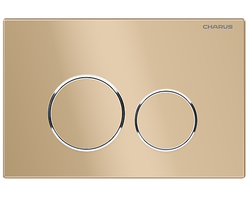 Клавиша для инсталляции CHARUS Spazio FP.330.51.01, матовое золото