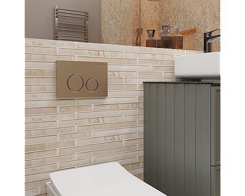 Клавиша для инсталляции CHARUS Spazio FP.330.51.01, матовое золото