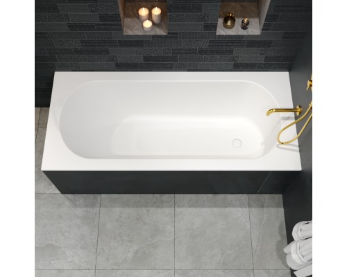 Ванна из искусственного камня Whitecross Gin 180x80 белый матовый