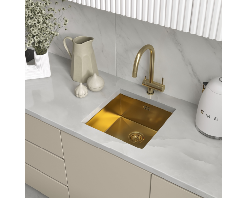 Кухонная мойка Reflexion Como RX2044GD брашированное золото
