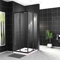 Душевой уголок BelBagno Uno 90х90 UNO-195-A-2-90-C-NERO Черный матовый