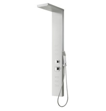 Многофункциональная душевая панель AQG EDNA, с термостатом на 4 режима, нержавеющая сталь