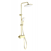 Душевая система с термостатом Wonzon&Woghand, Брашированное золото