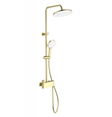 Душевая система с термостатом Wonzon&Woghand, Брашированное золото