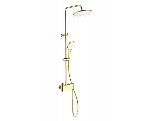 Душевая система с термостатом Wonzon&Woghand, Брашированное золото