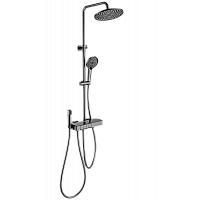 Душевая система с термостатом Wonzon&Woghand, Темный графит