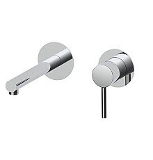 Встраиваемый в стену однорычажный смеситель для раковины AQG Stick, хром