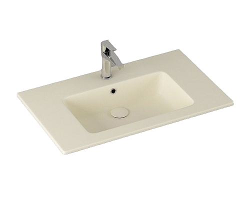 Раковина ISVEA SistemaT накладная 810x465x140 слоновая кость матовый 10SL51081SV-2K