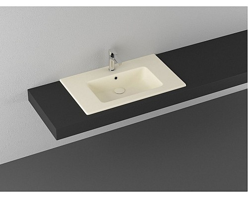 Раковина ISVEA SistemaT накладная 810x465x140 слоновая кость матовый 10SL51081SV-2K