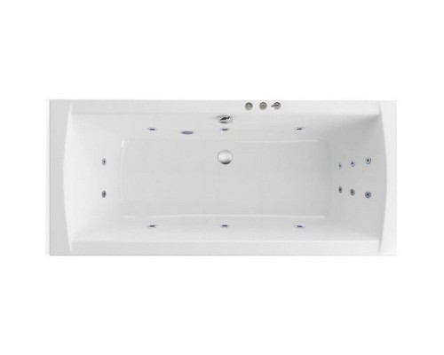 Ванна гидромассажная EXCELLENT Aquaria Lux Slim 180x80 SMART хром