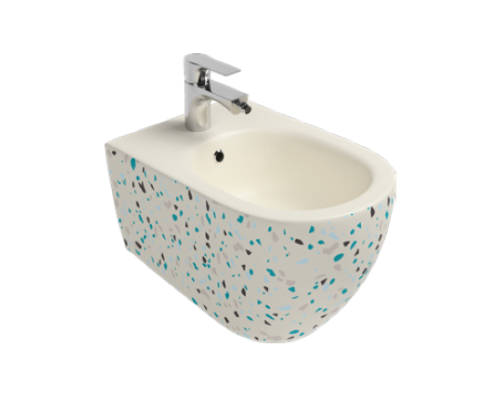 Биде ISVEA Infinity подвесной 365x530x400 слоновая кость матовый 10NF41001SV-2K-TRZ