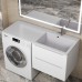 Раковина над стиральной машиной Uperwood Cosmos Quartz 120 см, правая, крыло слева, жасмин