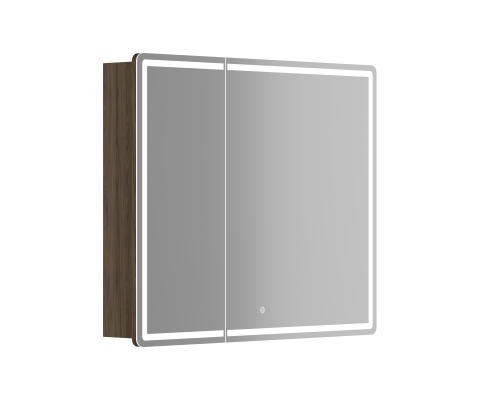 Зеркальный шкаф SANCOS Mirror 890x150х740 мм, с LED подсветкой, дуб чарльстон MI90ECH