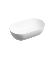 Раковина Ceramicanova Твист (Twist) накладная овальной формы 500x300x140 белый CN12001