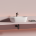 Раковина Ceramicanova Твист (Twist) накладная овальной формы 500x300x140 белый