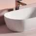 Раковина Ceramicanova Твист (Twist) накладная овальной формы 500x300x140 белый