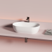 Раковина Ceramicanova Твист (Twist) накладная овальной формы 500x300x140 белый