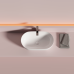 Раковина Ceramicanova Твист (Twist) накладная овальной формы 500x300x140 белый