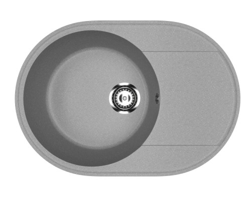 Кухонная мойка из искусственного камня Uperwood ECON UPD-107-003, овальная, серая матовая