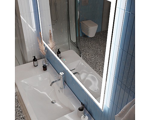 Зеркало BelBagno 120 SPC-GRT-1200-800-LED-TCH-SND с подсветкой с голосовым управлением и подогревом Зеркало BelBagno 120 SPC-GRT-1200-800-LED-TCH-SND с подсветкой с голосовым управлением и подогревом