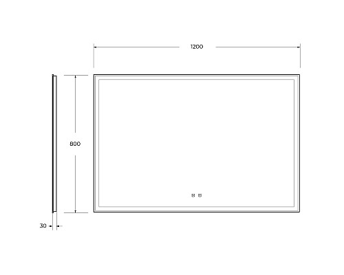 Зеркало BelBagno 120 SPC-GRT-1200-800-LED-TCH-SND с подсветкой с голосовым управлением и подогревом Зеркало BelBagno 120 SPC-GRT-1200-800-LED-TCH-SND с подсветкой с голосовым управлением и подогревом