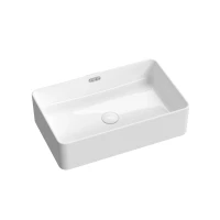 Раковина накладная Ceramicanova Алессия (Alessia) 550x340x140, с переливом, цвет белый