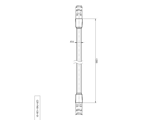 Душевой шланг Cezares CZR-FMD-120-NOP Черный матовый Душевой шланг Cezares CZR-FMD-120-NOP Черный матовый