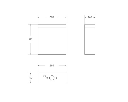 Бачок для унитаза BelBagno Norma BB339T Белый