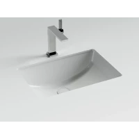 Раковина встраиваемая снизу Ceramicanova Эра 520x370x210, с отверстием слива - перелива, белый