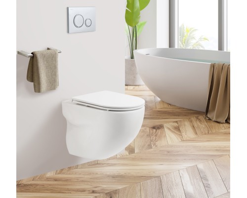 Унитаз BelBagno Onda BB066CHR подвесной без сиденья
