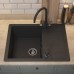 Кухонная мойка кварцевая Uperwood Quartz UPD-03-04, прямоугольная, черная